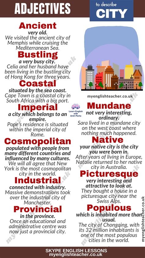 ways to describe a city.